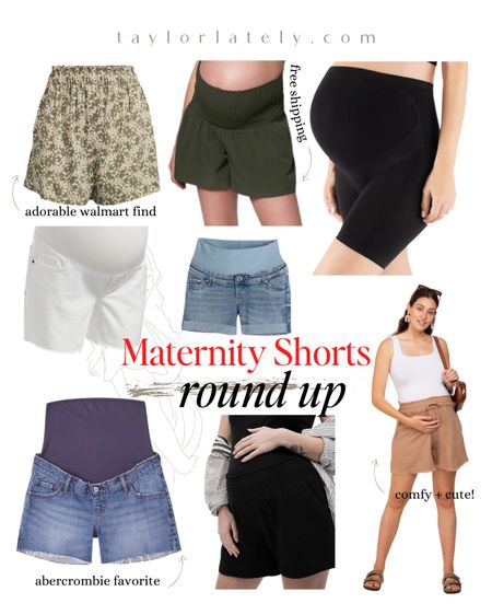 Maternity shorts for summer - the best bump-friendly shorts for warm weather  

#LTKbump #LTKstyletip #LTKunder100