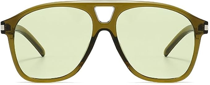 Melrose Vintage Oversized 70s Pilot Sunglasses Women Men Retro Double beam Classic Large Squared ... | Amazon (US)