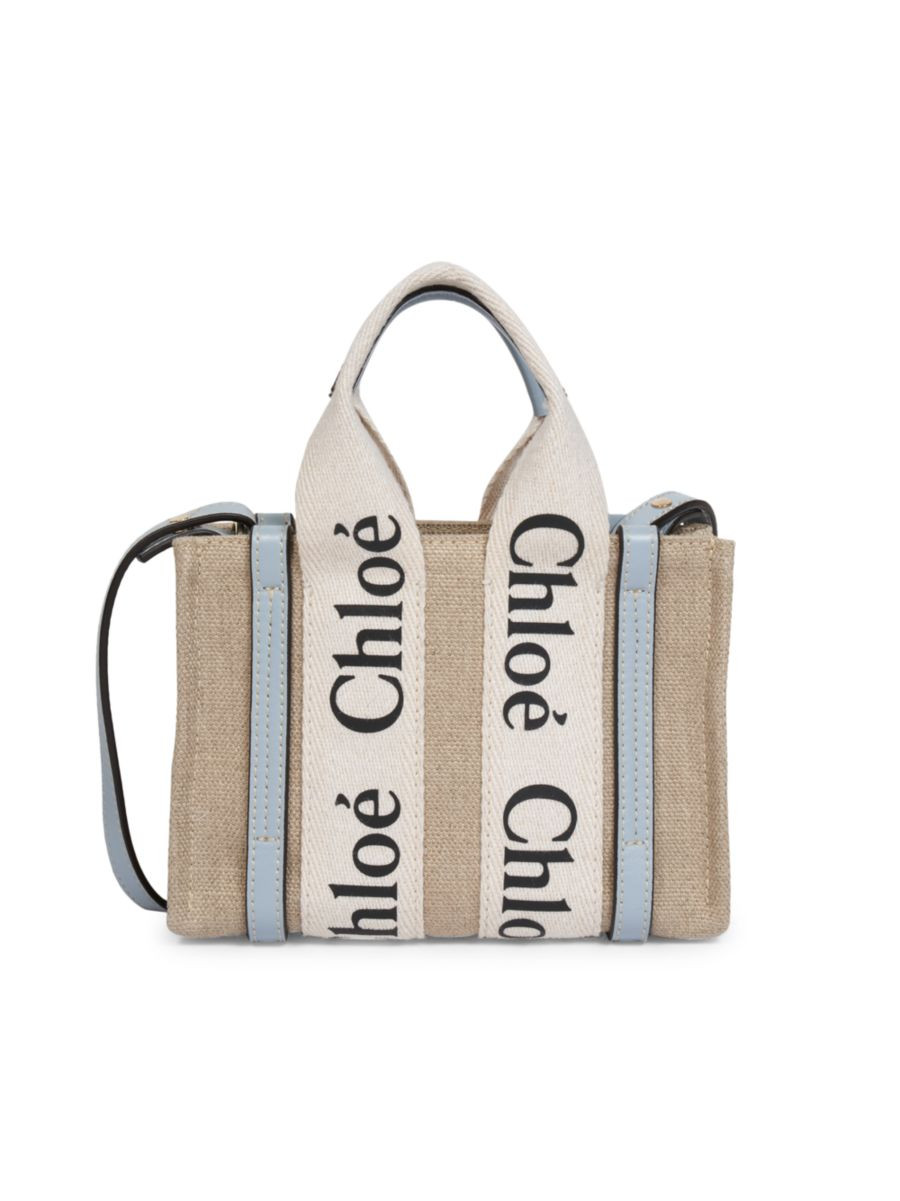 Mini Woody Linen Tote | Saks Fifth Avenue