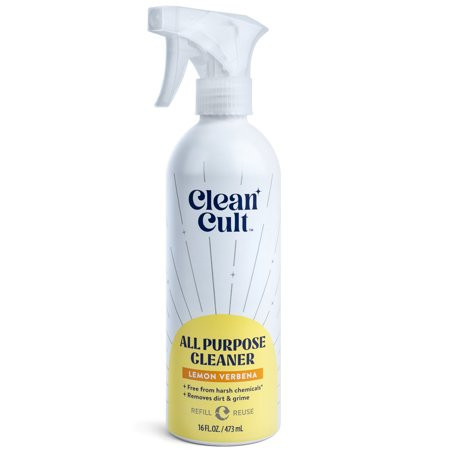Cleancult All Purpose Cleaner Refillable Aluminum Bottle Lemon Verbena 16 fl oz | Walmart (US)