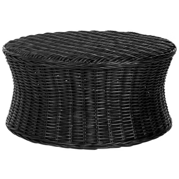 Ruxton Cocktail Ottoman Black - Safavieh | Target