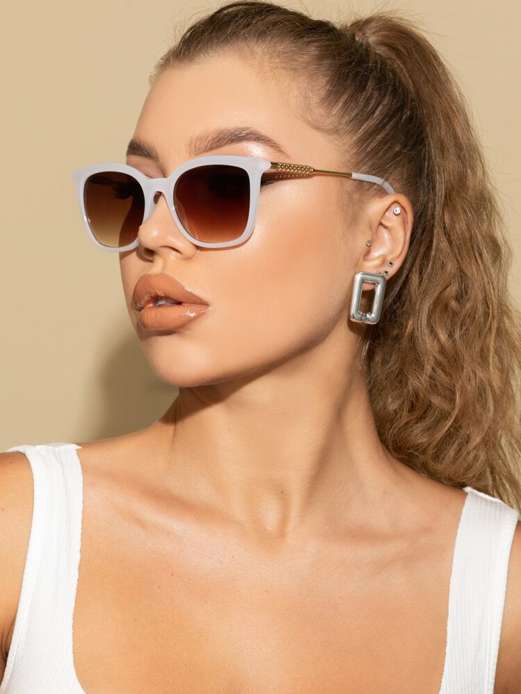 Acrylic Frame Fashion Glasses | SHEIN