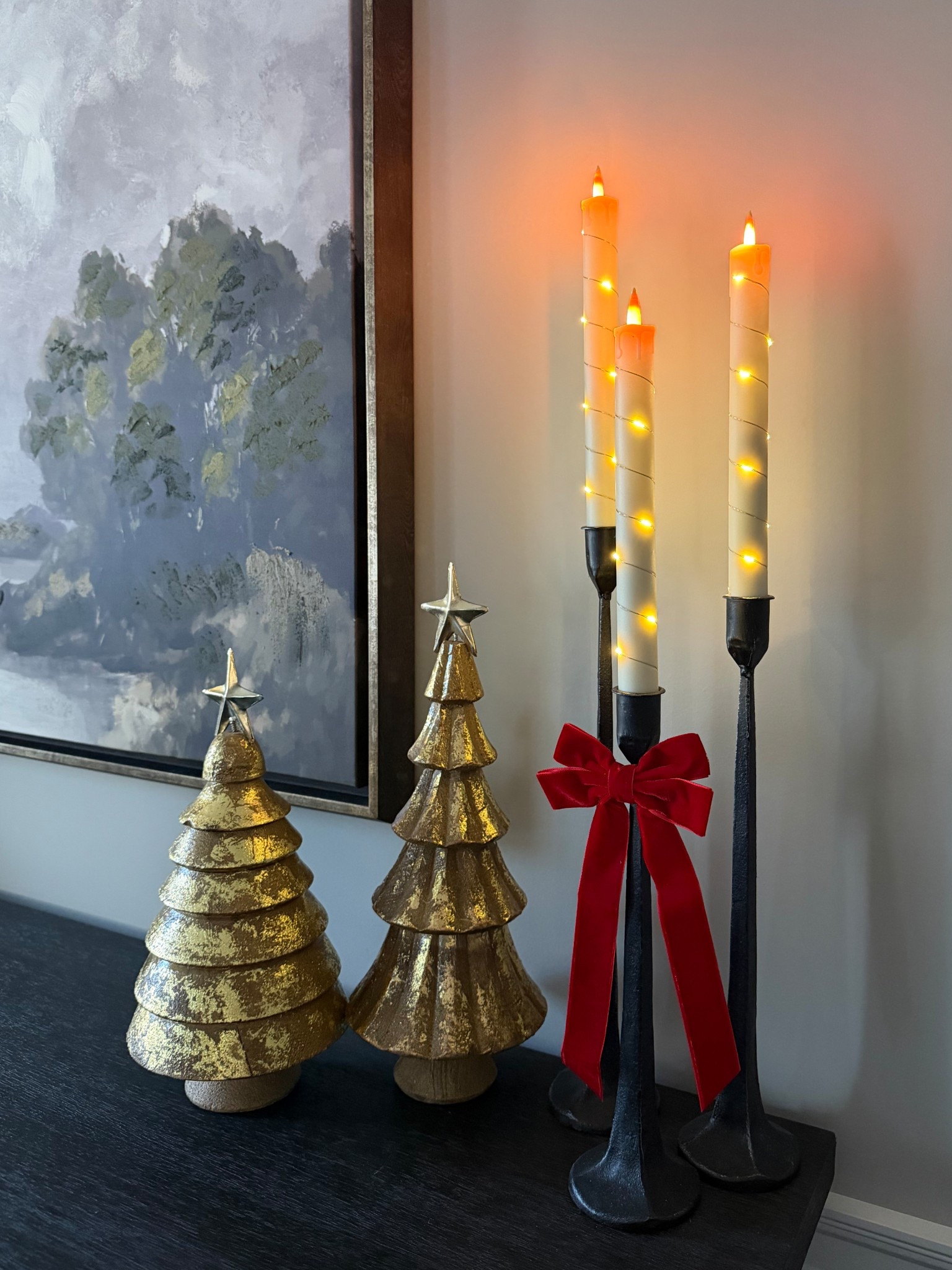 Simple Christmas styling with these beautiful LED candlesticks ✨

Red bows, red and gold Christmas 

#LTKHoliday #LTKHome #LTKFindsUnder50