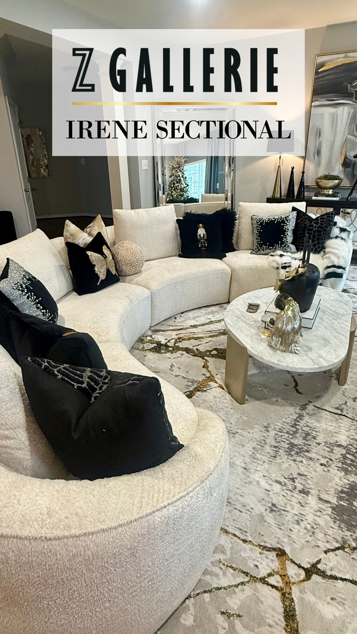 The Irene Sectional is the jewel of my family room