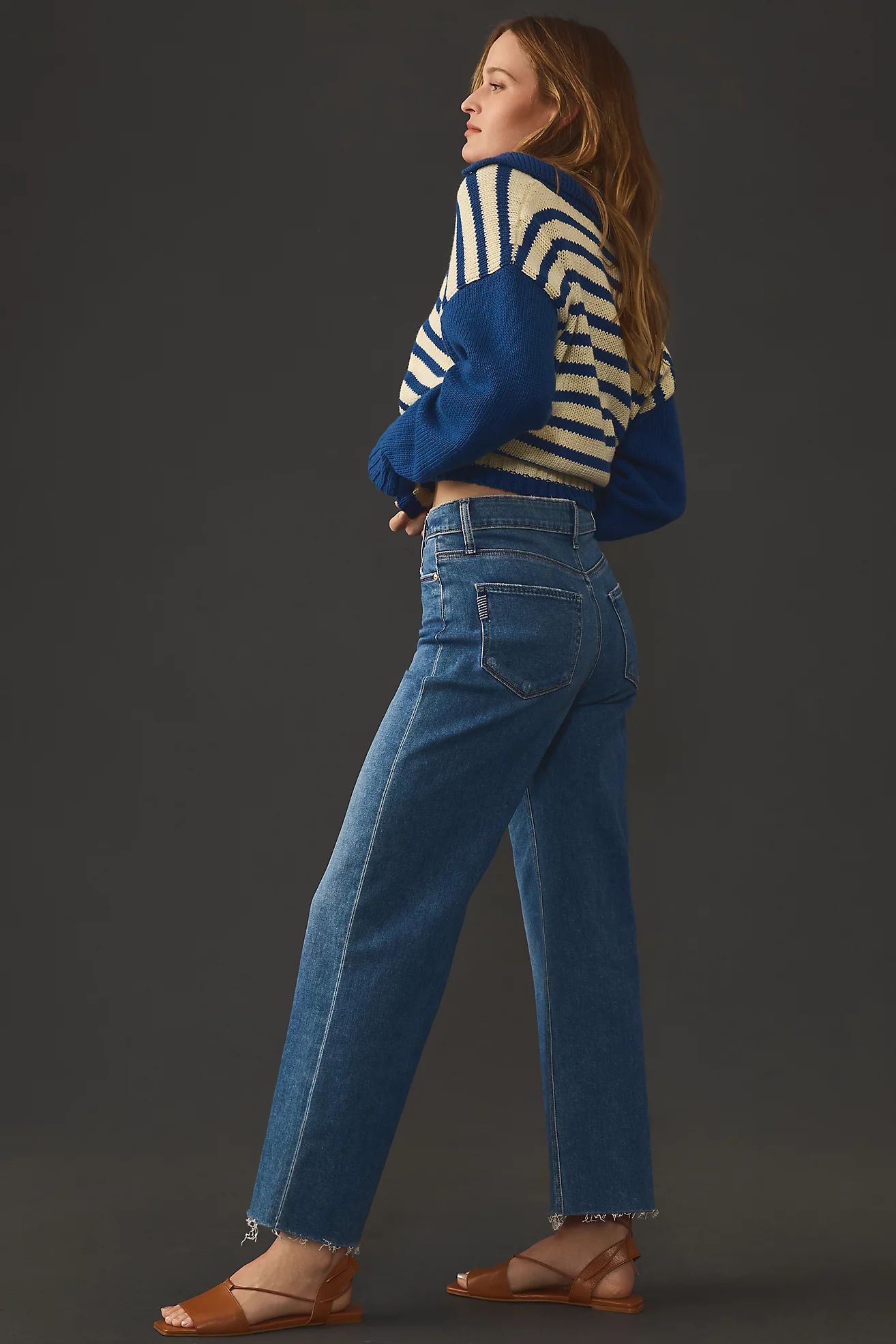 Paige Anessa Crop Wide-Leg Jeans | Anthropologie (US)