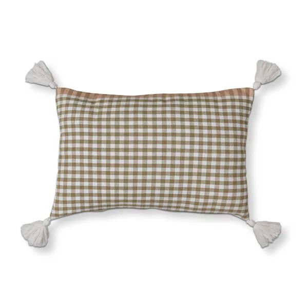 Cotton Lumbar Rectangular Pillow Cover & Insert | Wayfair North America