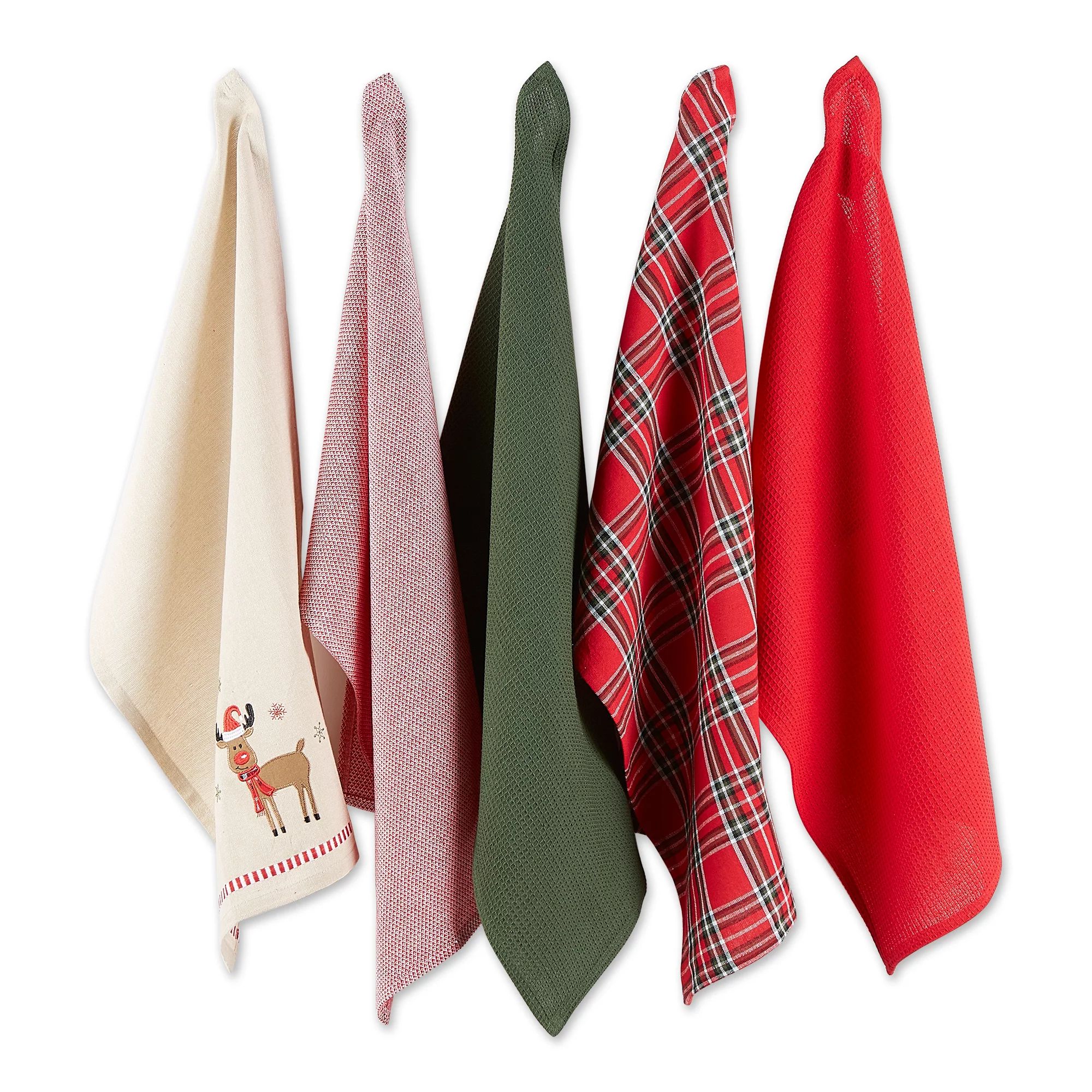 DII Reindeer Kitchen Towels (Set of 5) | Walmart (US)