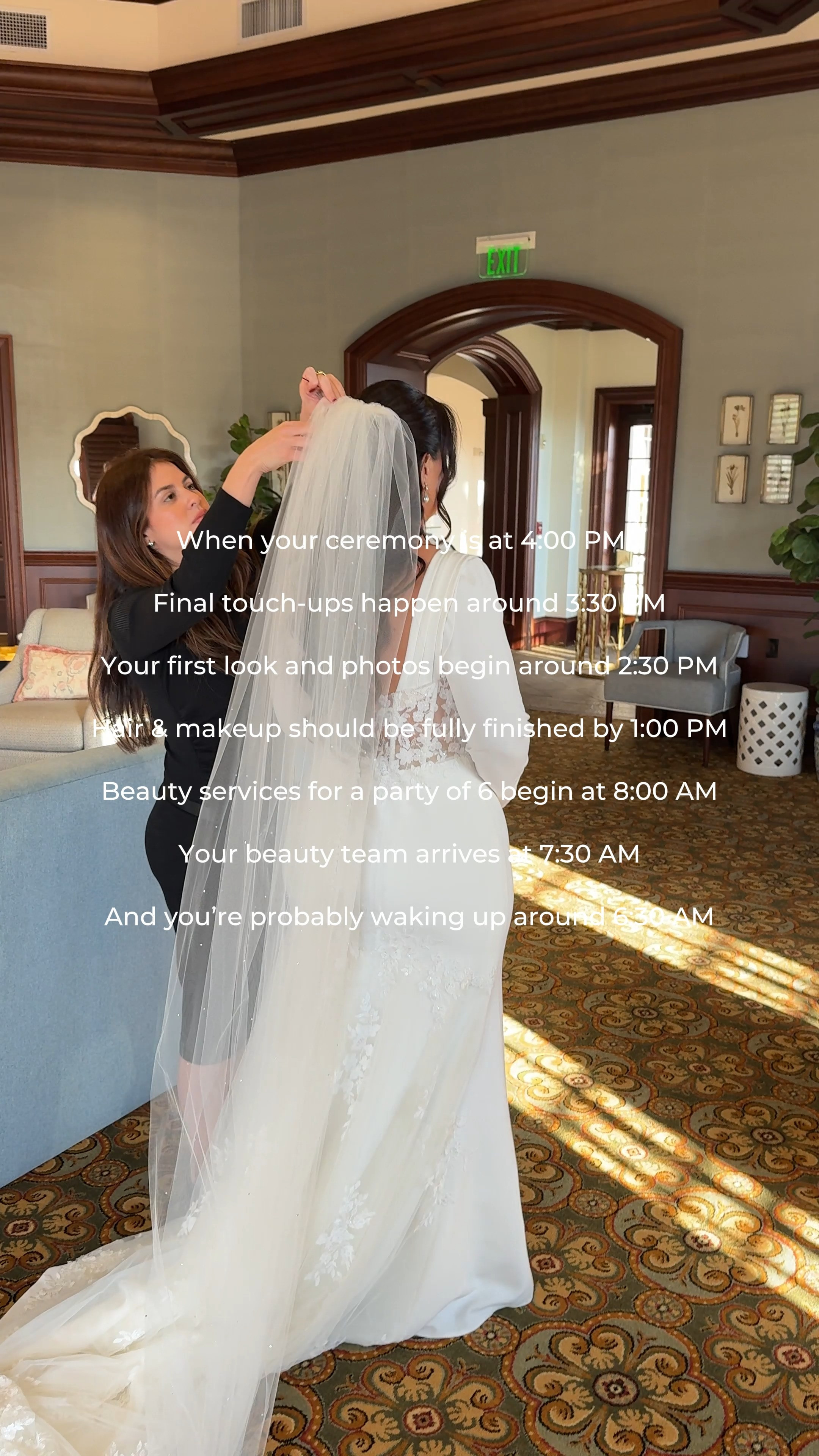 A well-planned bridal timeline changes everything. ✨

Your wedding morning should feel peaceful, exciting, and beautifully organized, never rushed or overwhelming.

One of the biggest reasons brides feel rushed on the wedding day is not building enough time for hair, makeup, touch-ups, and photos. When your beauty timeline is planned well, everything feels calmer, smoother, and far more luxurious.

That’s why we always help our brides create a timeline that feels intentional, realistic, and aligned with the flow of the day.

Save this post for later so you can come back to it while planning your wedding day schedule. 🤍

#BridalTimeline #WeddingMorning #BridalBeauty #WeddingDayPlanning #SouthFloridaWedding 

 #LTKBeauty #LTKWedding
