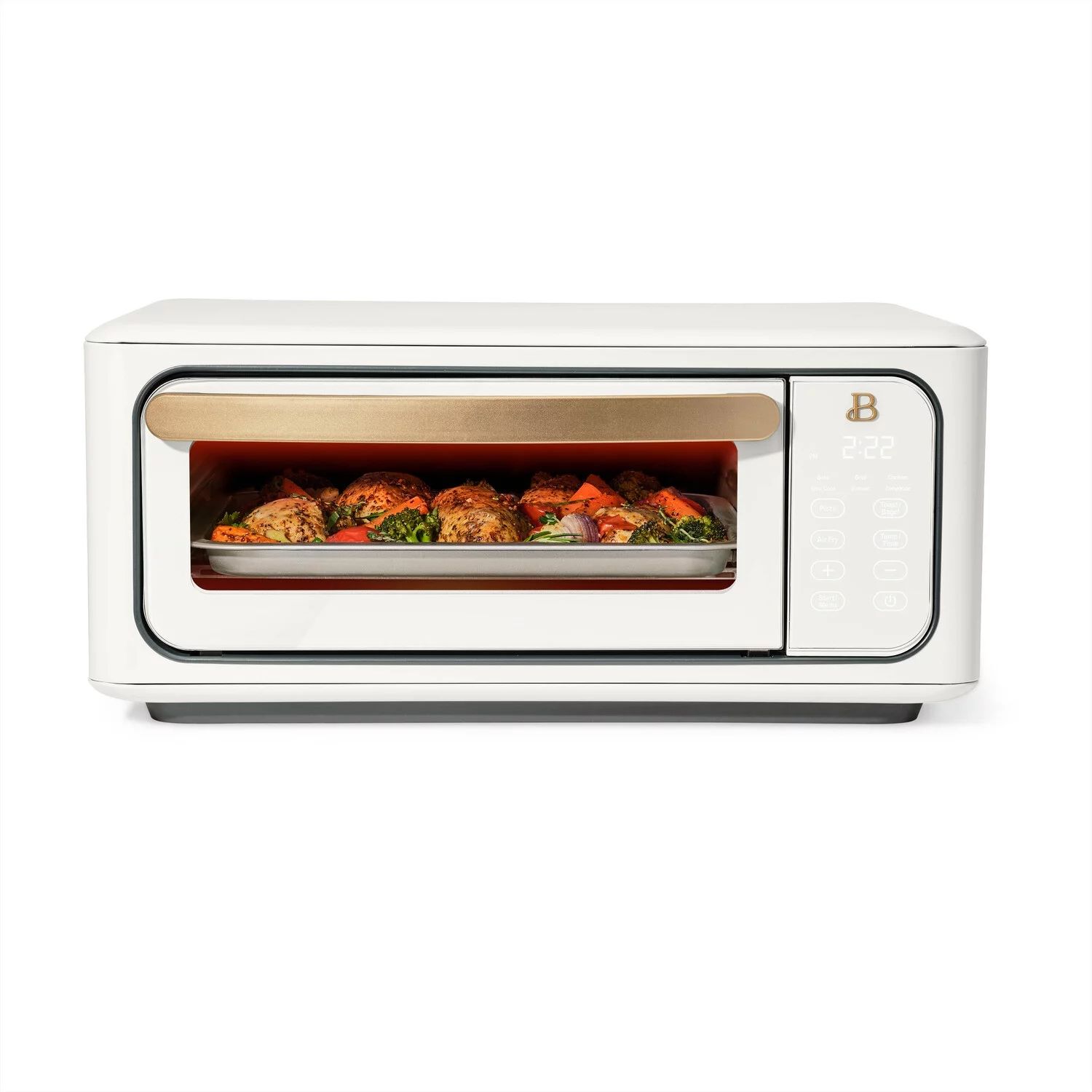 Beautiful Infrared Air Fry Toaster Oven, 9-Slice, 1800 W, White Icing by Drew Barrymore - Walmart... | Walmart (US)