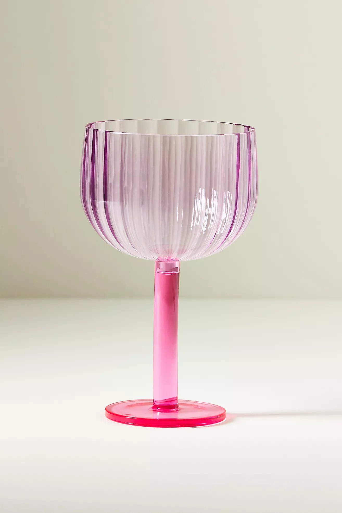 Raquel Scallop Acrylic Wine Glasses, Set of 4 | Anthropologie (US)