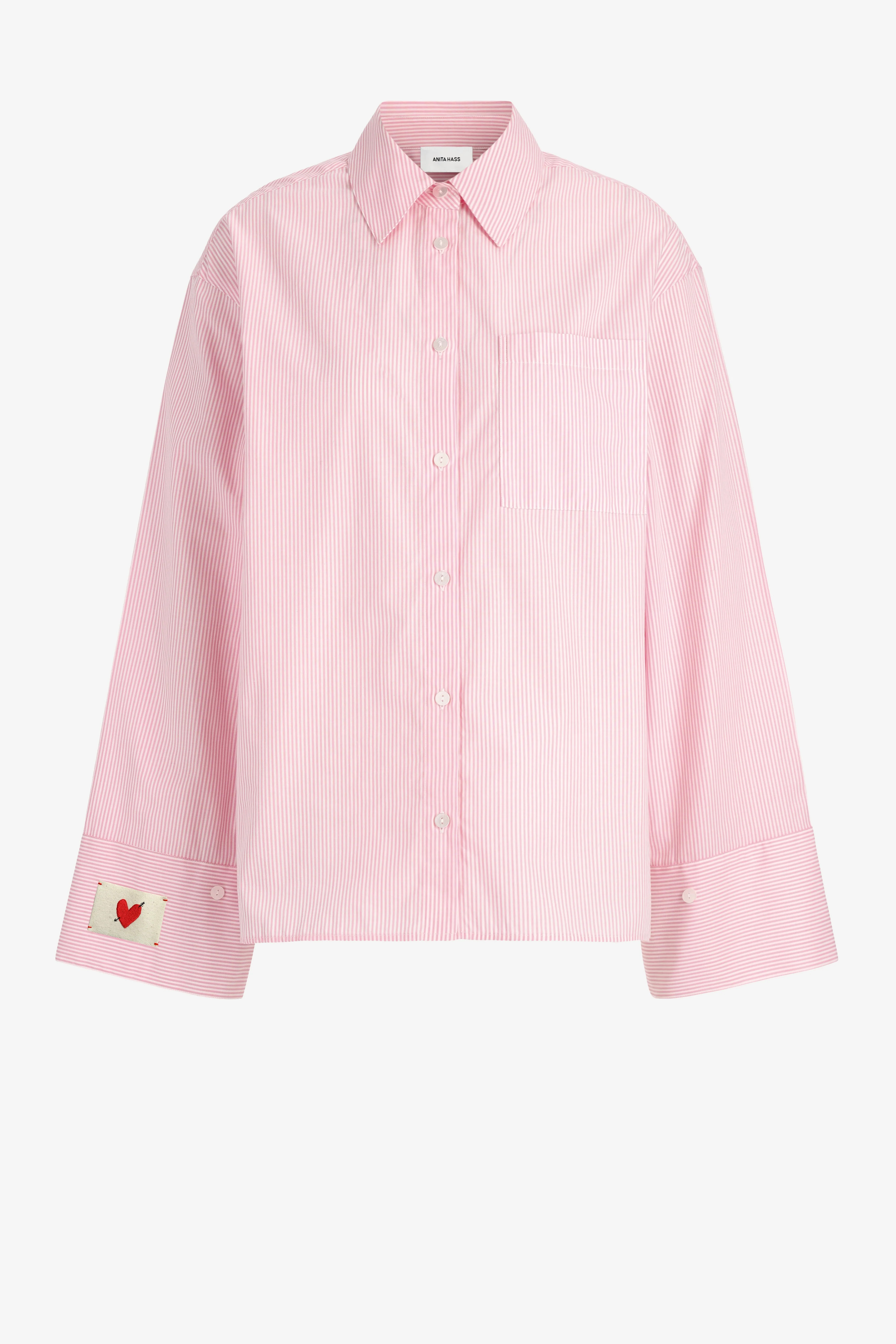 Bluse Good Energy in Rosa/Wei\u00df | ANITA HASS