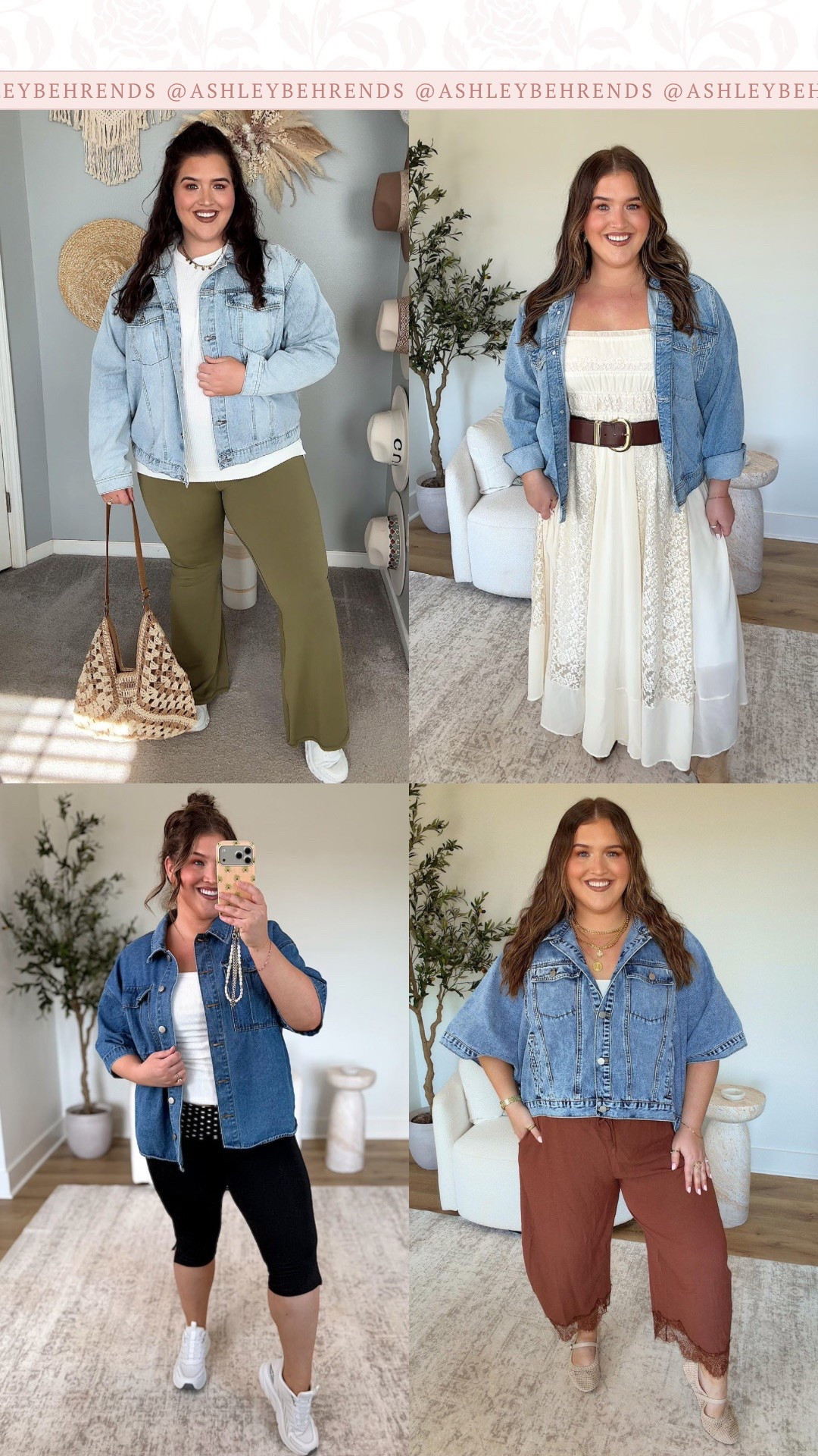 Denim tops are must for fall, and here are a few of my favorite ways to style my tops. From a date might look, to running errands, a super cute fall photo outfit and an outfit to get dinner with the bestie, I love these looks. I’m loving the short sleeved jacket that doubles as a top in the early fall. 
How to style denim jacket

#LTKSeasonal #LTKPlusSize