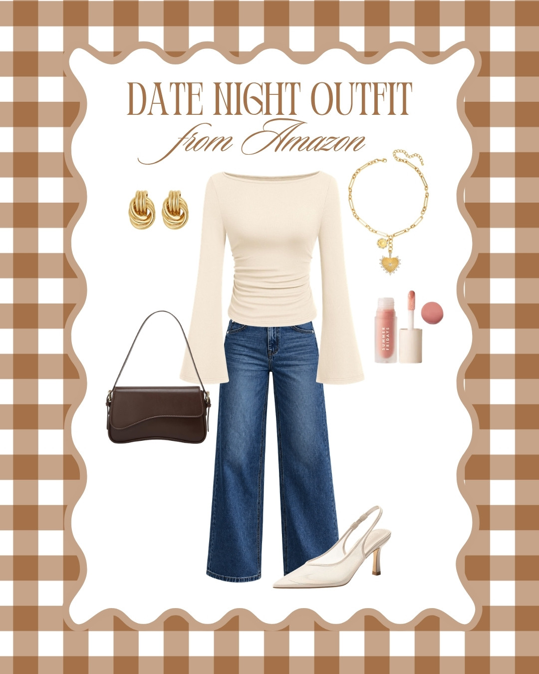 Date night outfit!!🤎✨ Such a good mix of classic + trendy for dinner, drinks, or a night out! 

 #LTKootd #LTKSeasonal #LTKSaleAlert