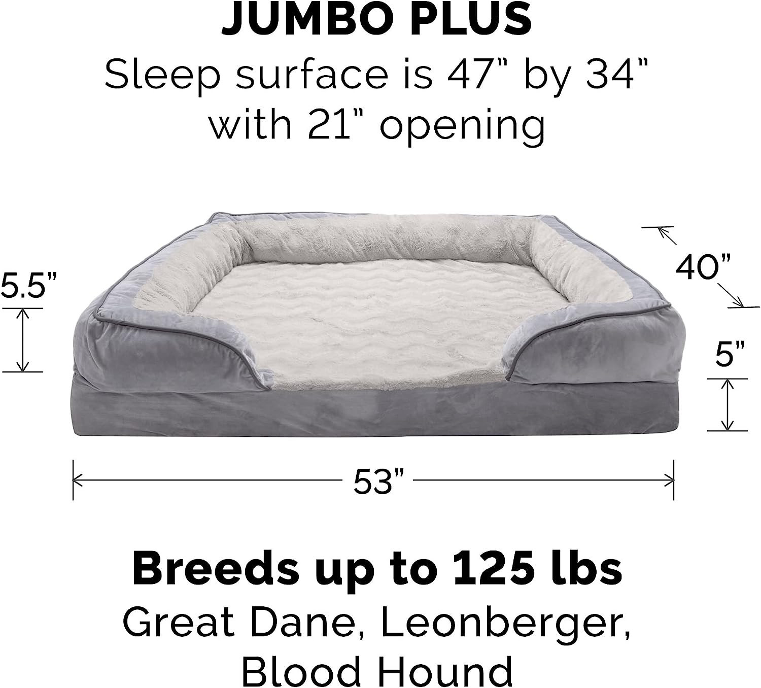 Furhaven XXL Cooling Gel Foam Dog Bed Perfect Comfort Plush & Velvet Waves Sofa-Style w/ Removabl... | Amazon (US)