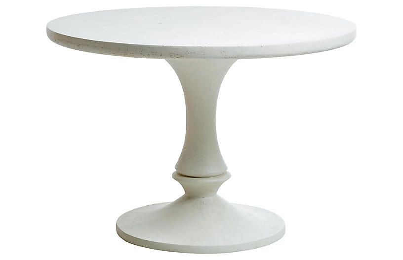 Lucia 42" Dining Table, Cast Stone | One Kings Lane