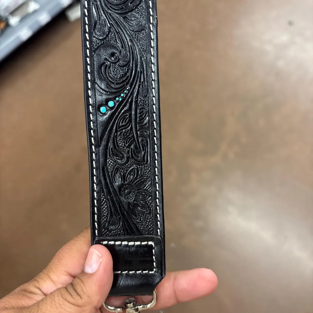 ROUND LEATHER CROSSBODY | Western Tooled Leather Round Cowhide Crossbody | Genuine Leather Crossb... | Etsy (US)