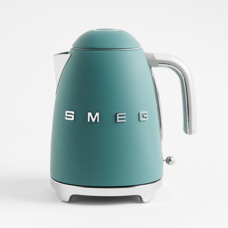 Smeg Matte Jade Green Electric Tea Kettle + Reviews | Crate & Barrel | Crate & Barrel