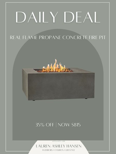 Patio season is just about here! We love our outdoor fire pit, and there are so many good deals right now. This propane concrete fire pit table is 35% off right now! 

#LTKhome #LTKsalealert #LTKSeasonal