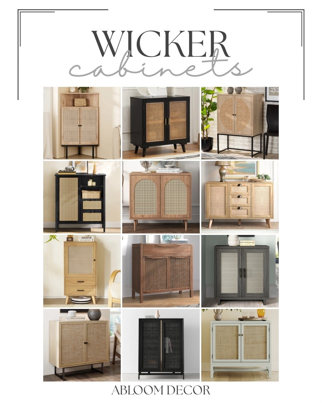 I’m always a sucker for a good wicker cabinet, there’s just something about them I love.

#LTKHome