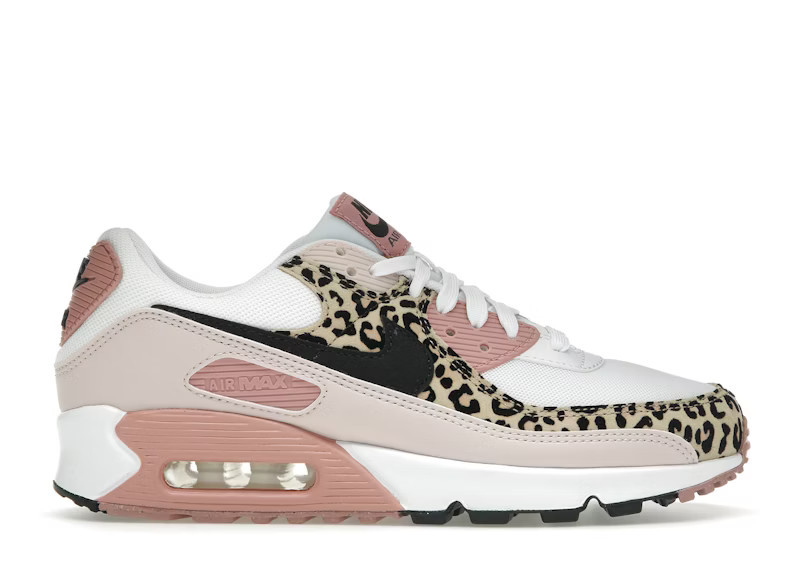 Nike Air Max 90 Leopard Pink (Women's) Sneakers in White/Black | StockX