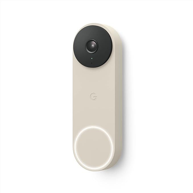 Google Nest Doorbell - (Wired, 2nd Gen) - Video Doorbell - Security Camera - Linen, 720p, 1 Count... | Amazon (US)