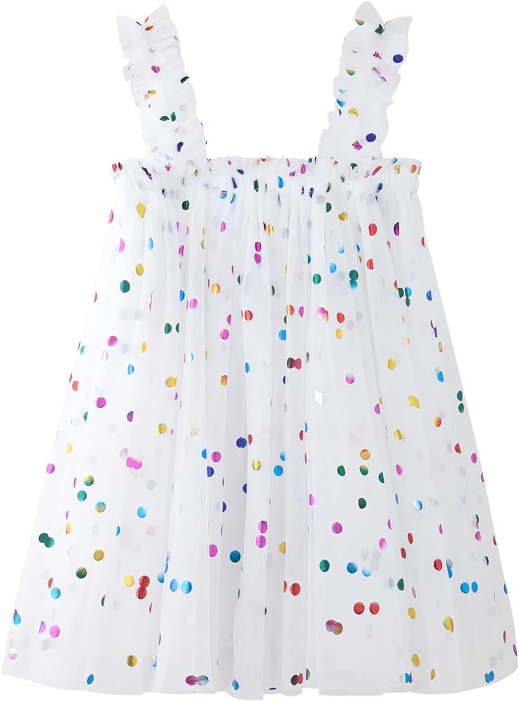 Toddler Baby Girl Princess Tutu Dress Tulle Bowknot Birthday Cake Smash Outfit Summer Wedding Dre... | Amazon (US)