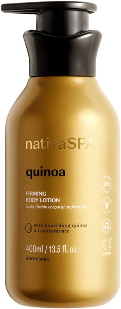Nativa SPA by O Boticario Quinoa Hydrating Body Lotion, Fragranced Skin Moisturizer with Purified... | Amazon (US)