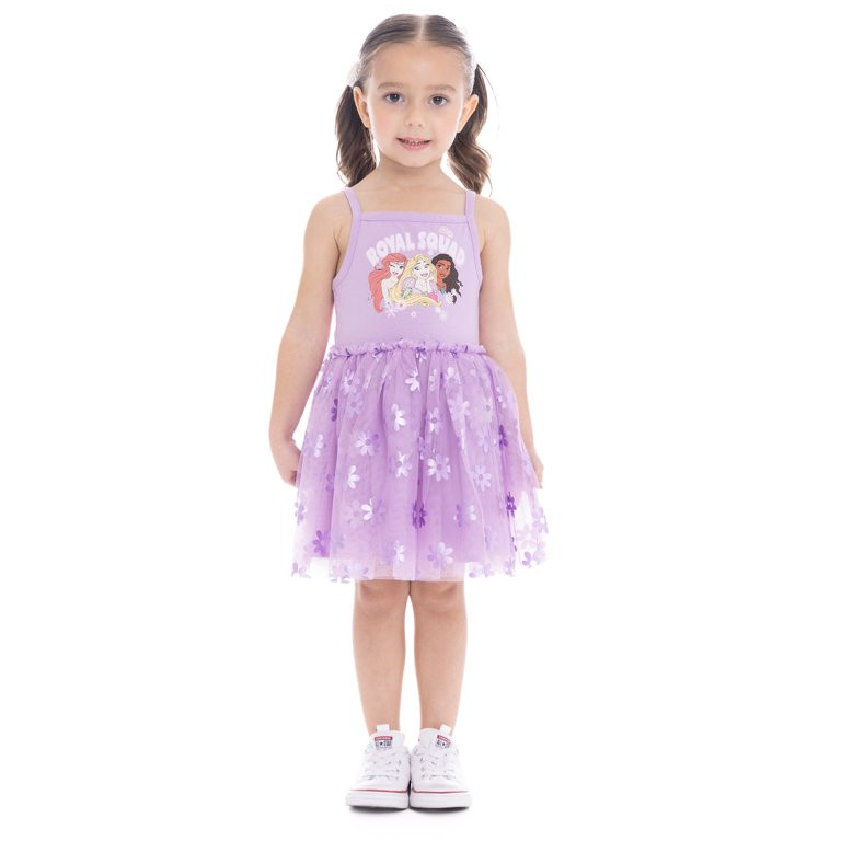 Disney Princess Toddler Girls Graphic Tank Tulle Tutu Dress, Sizes 12M-5T | Walmart (US)