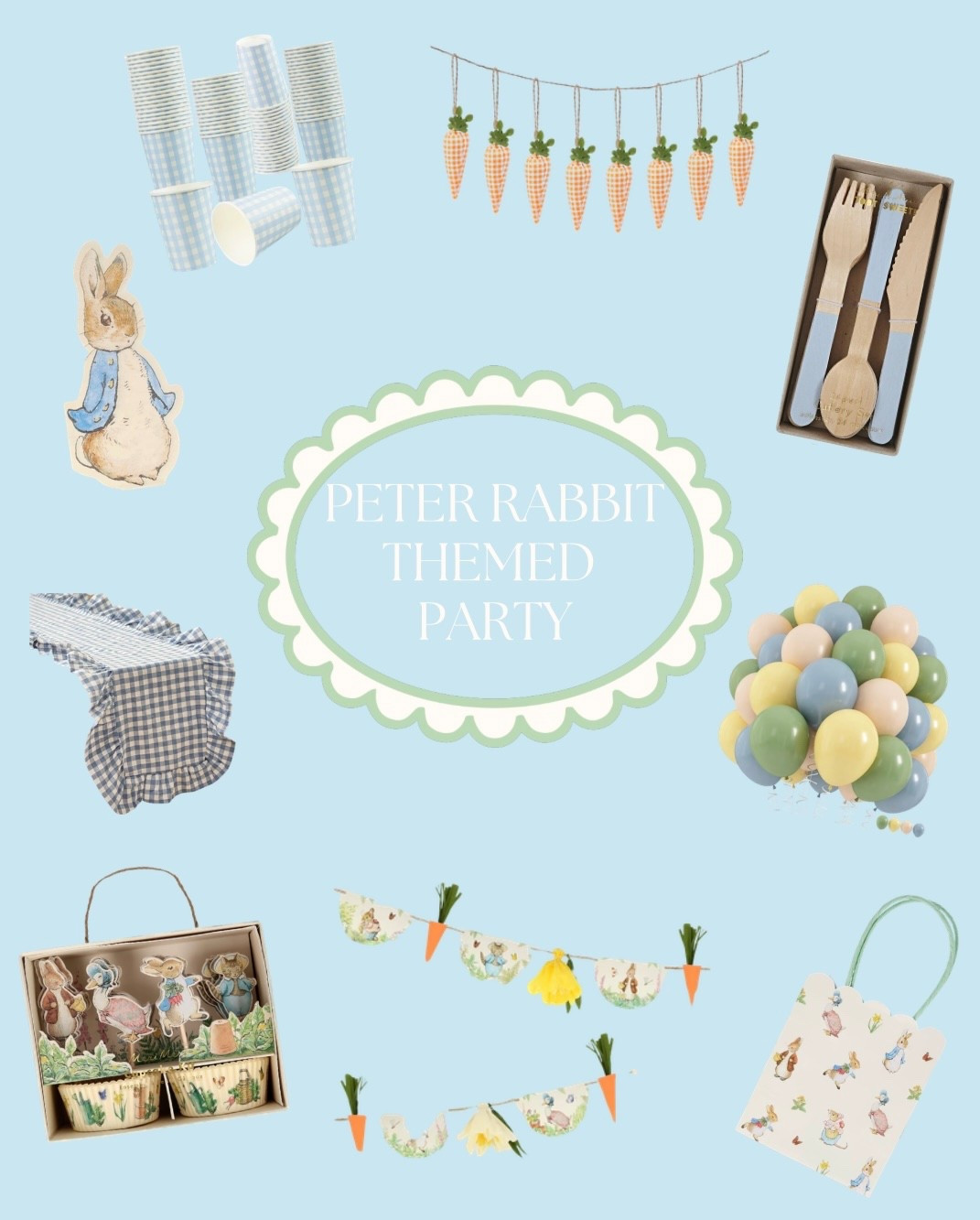 Peter Rabbit themed party supplies🫶🏻🤍

#LTKSeasonal #LTKSpringSale #LTKHome