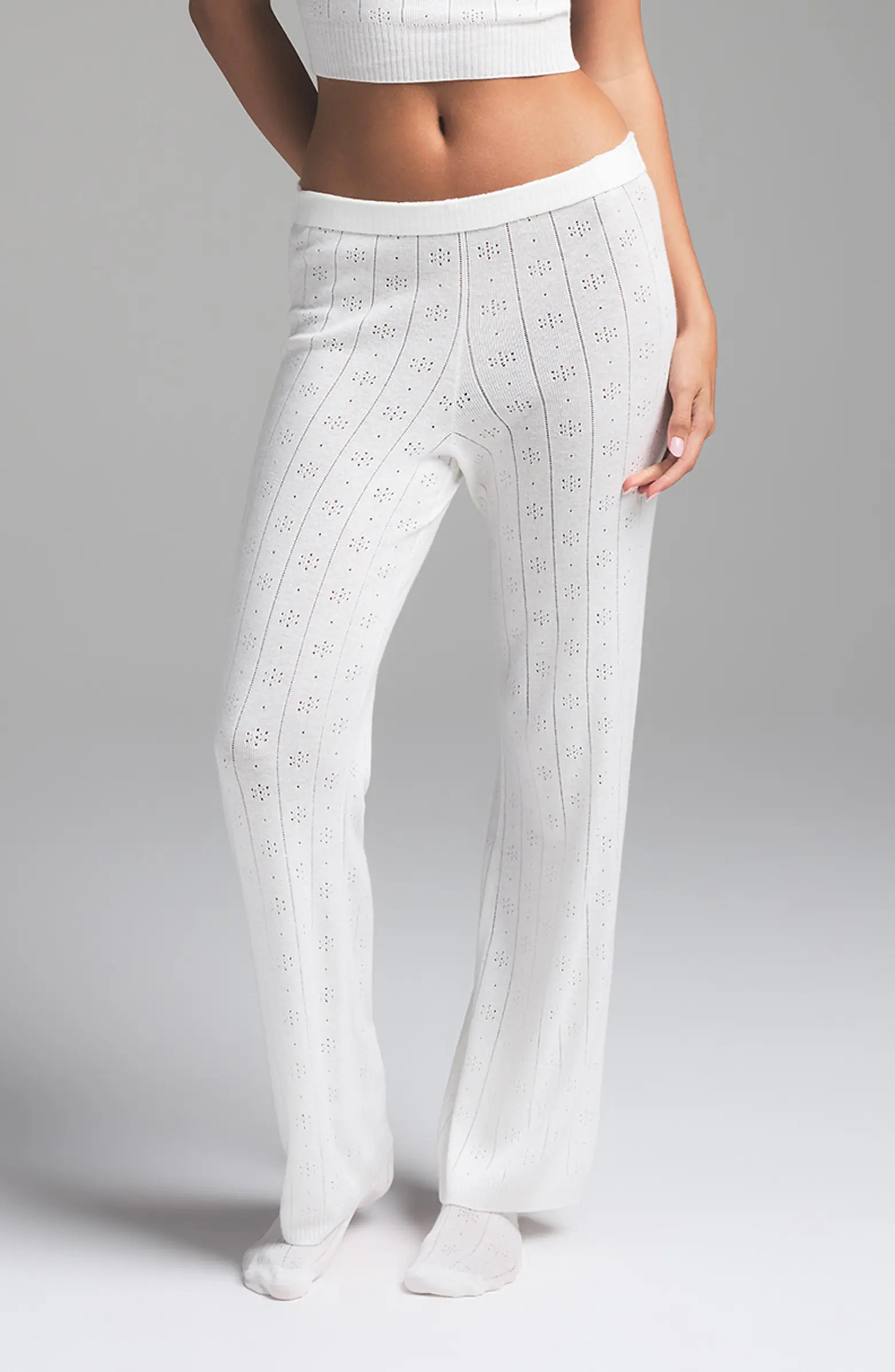 SKIMS Sweater Knit Pointelle Lounge Pants | Nordstrom | Nordstrom
