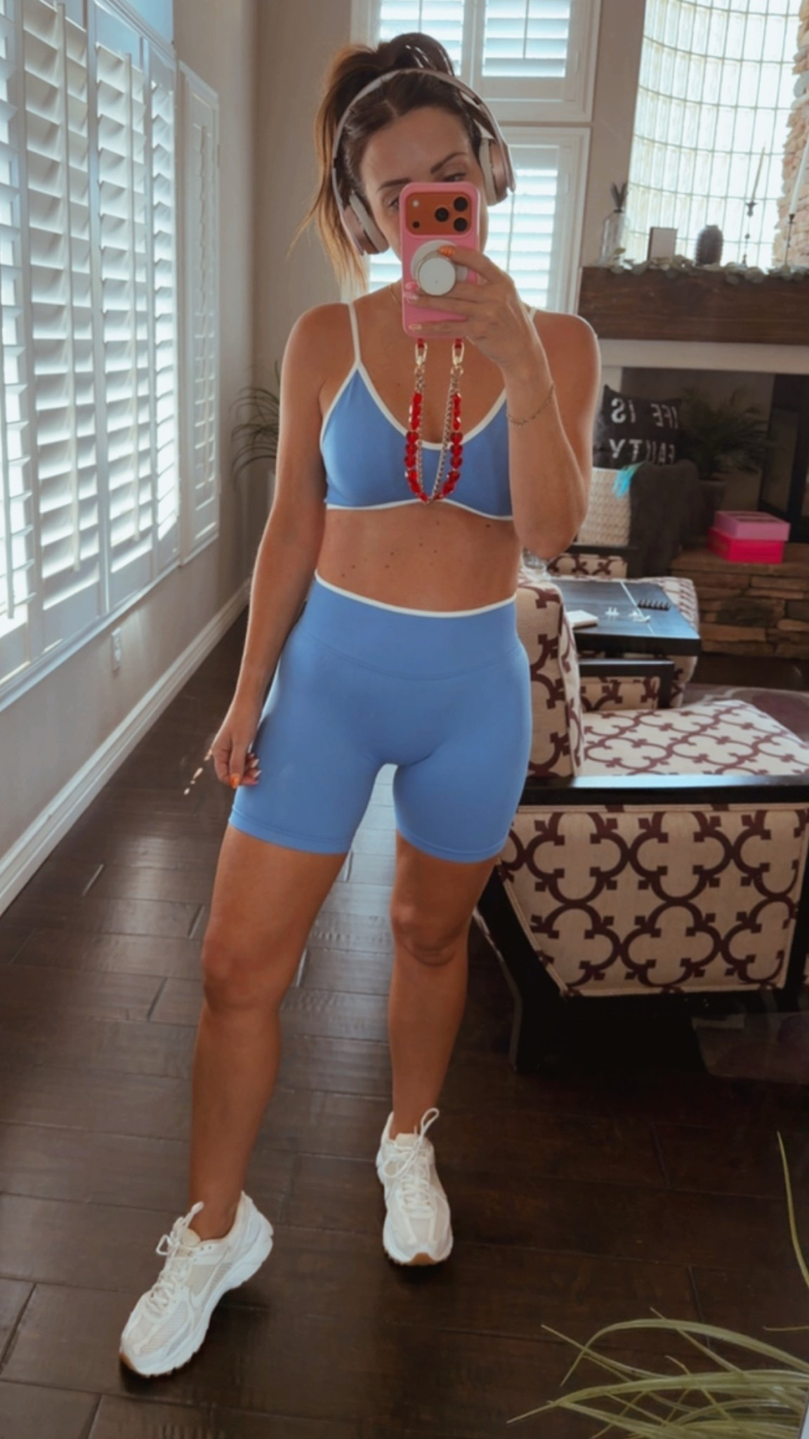 Me ordering in 3 more colors🔥👏💪. 

No front seam. Booty support that is going to make it pop🤭. 

Wearing color: azure. In my cart: pink and pistachio.

#LTKfitnessgoals #LTKdayinmylife #LTKOver40