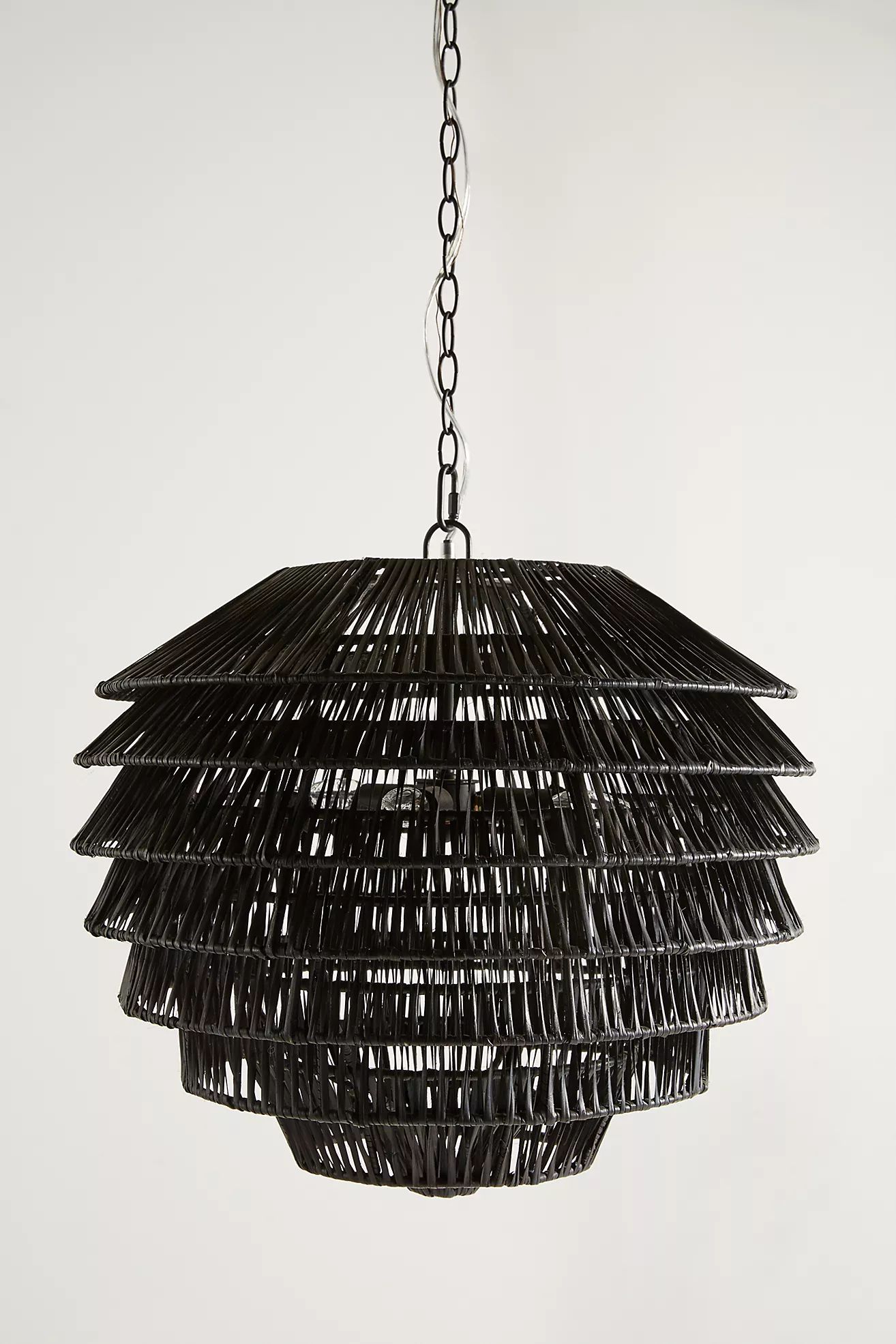 Tiered Rattan Pendant | Anthropologie (US)