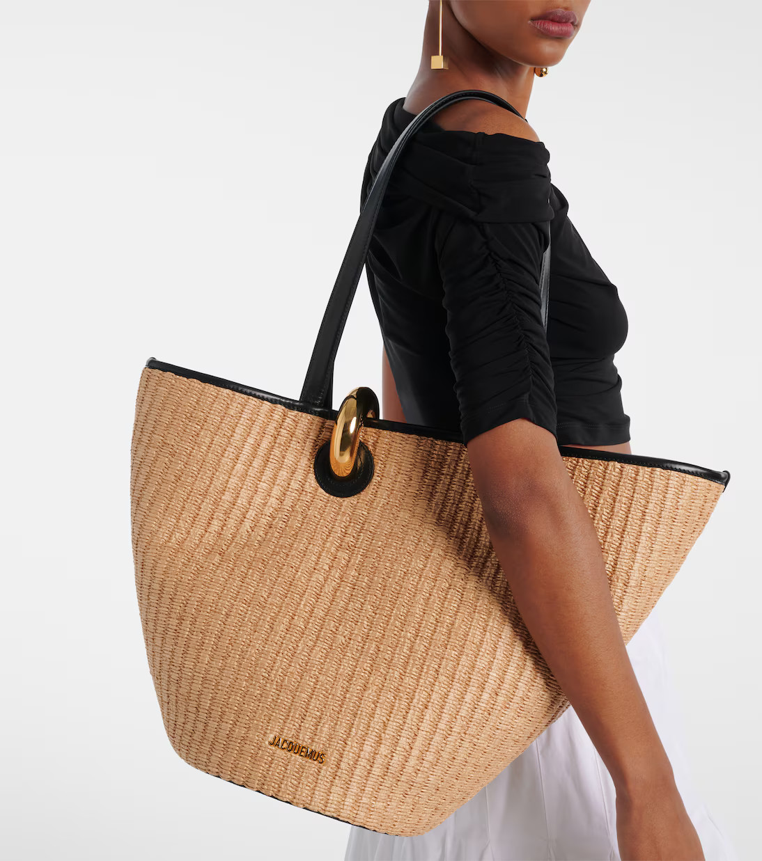 Bambola raffia-effect basket bag | Mytheresa (US/CA)