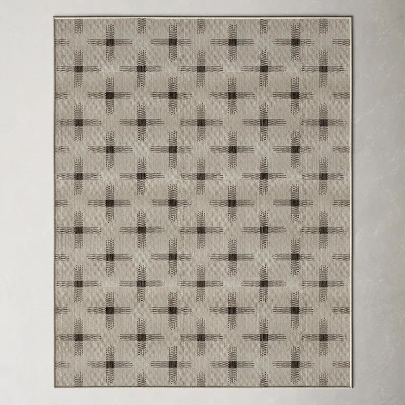 Demetrius Ivory/Brown Indoor/Outdoor Rug | Wayfair North America