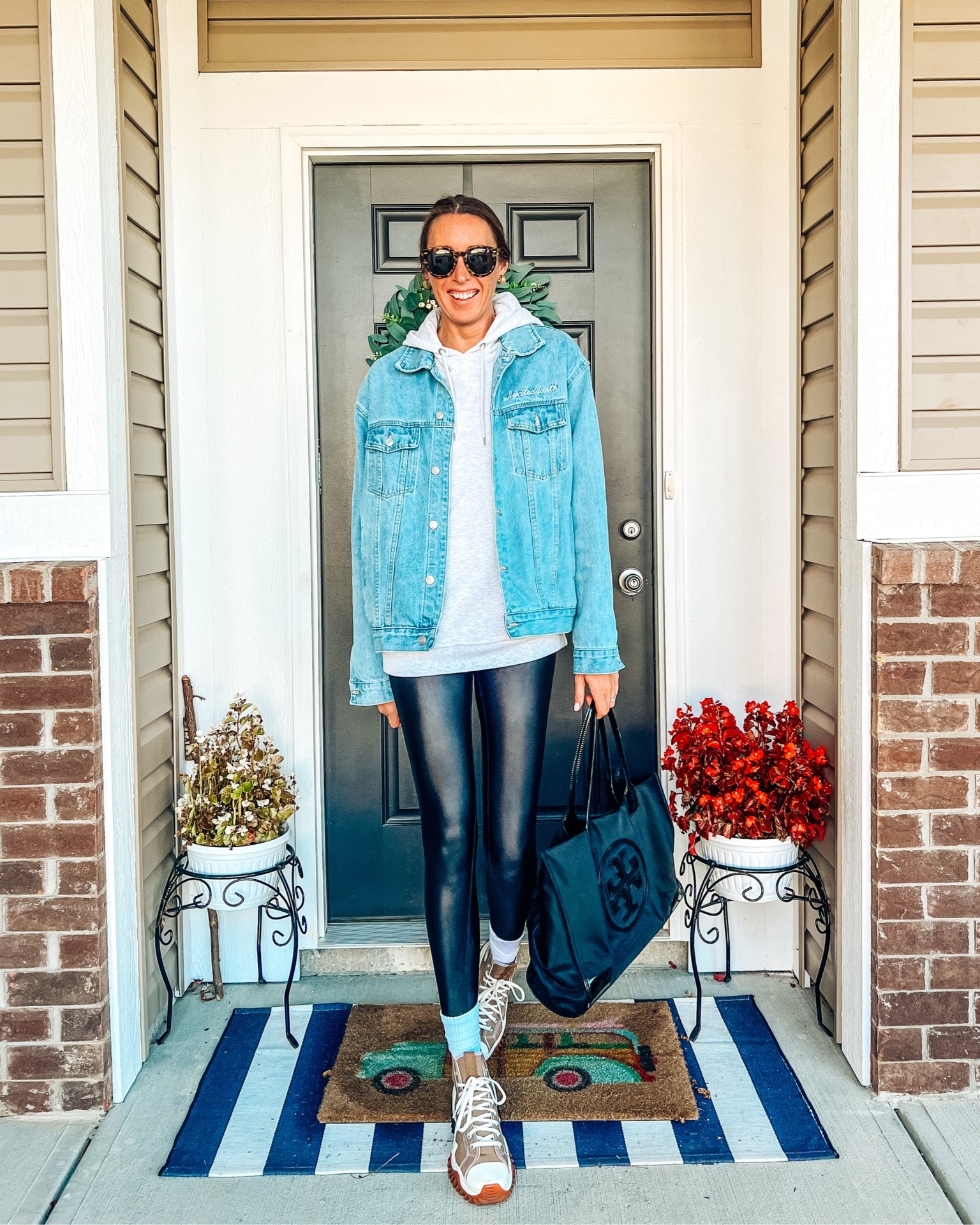 Tall fall style. Modest mom fashion.
Perfect for running errands!
Denim jacket is Elevated Faith💛

My deets:
6’1” 36” inseam
Pants: Size 28 or 4/6
Tops: size S or M
Shoes: 9.5

#LTKsalealert #LTKstyletip #LTKunder100
