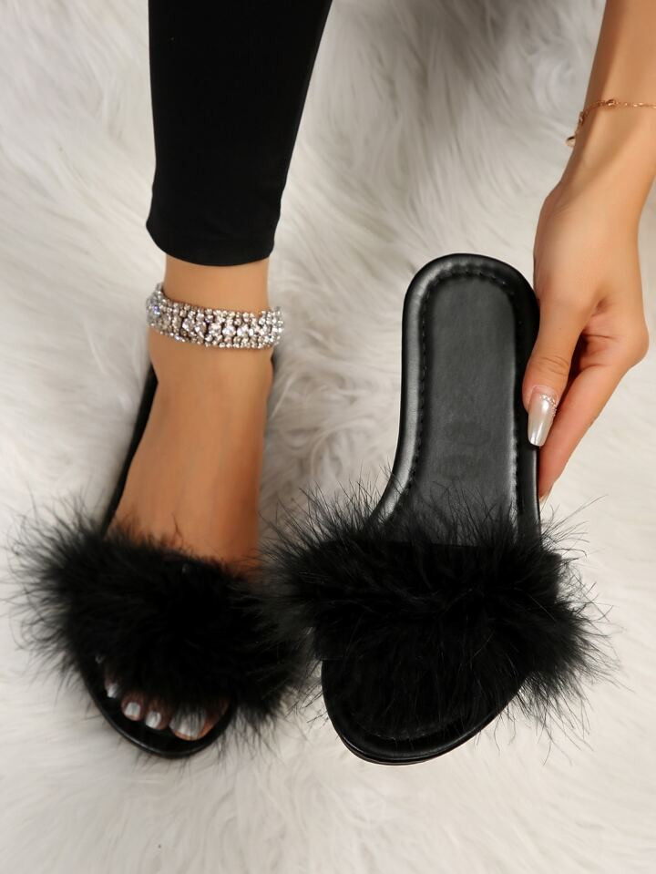 Women's Casual Home Slippers, Sandals, Furry Slippers | SHEIN