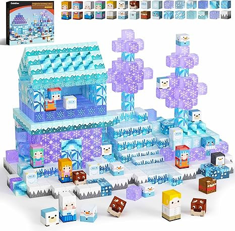 GobiDex 100PCS Magnetic Blocks Magnet Building Toys, Princess Castle Toys for Girls, Upgraded STE... | Amazon (US)