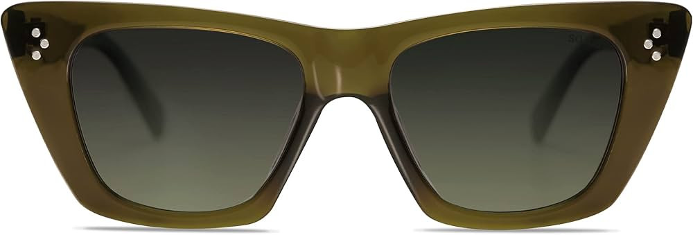 SOJOS Retro Trendy Cat Eye Polarized Sunglasses for Women Cute Stylish UV400 Sunnies SJ2199 | Amazon (US)