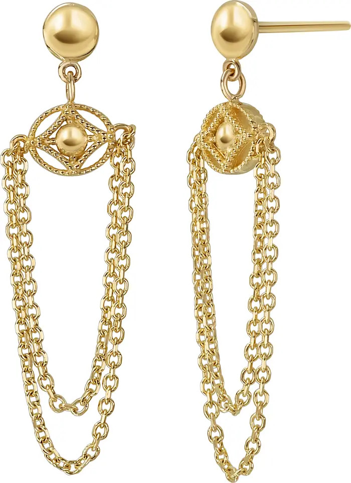 Bony Levy 14K Gold Multichain Drop Earrings | Nordstrom | Nordstrom
