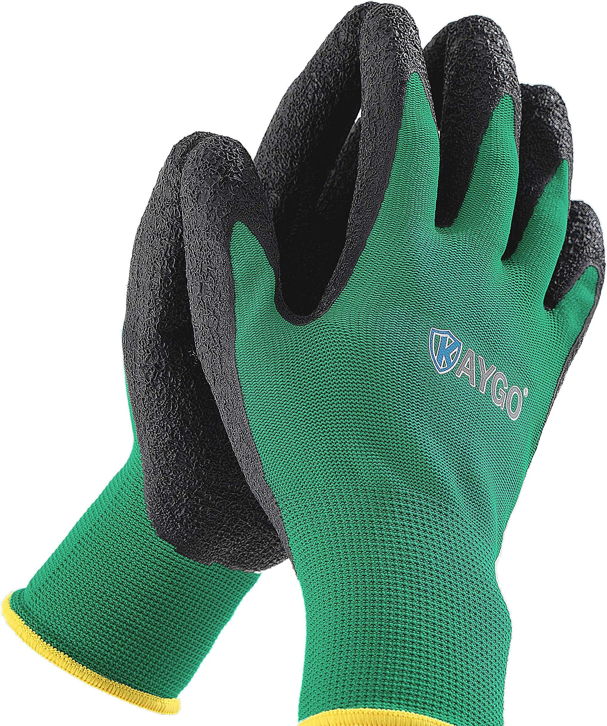 Gardening Gloves for Women and Men - 3 Pairs Breathable Latex Textured Coated Garden Gloves, KAYG... | Amazon (US)