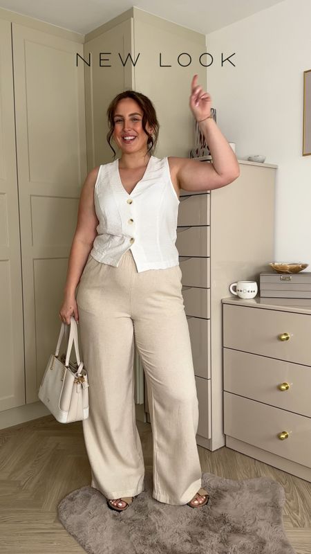Newlook try on, summer outfits, summer styling, holiday outfits, neutral outfits, midsize fashion, waistcoats, linen skirt, midi skirt, neutrals, holiday inspiration  

#LTKstyletip #LTKSeasonal #LTKeurope