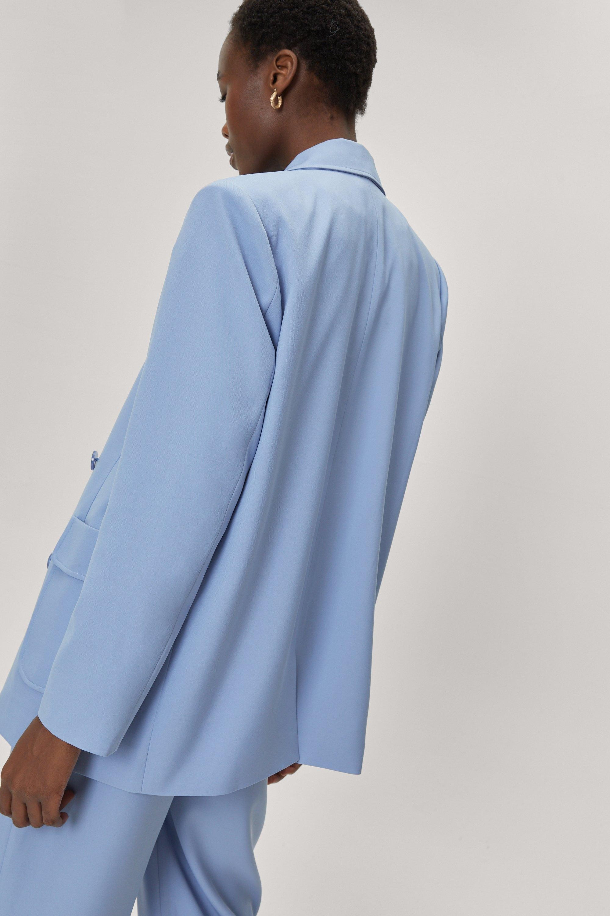 Tailored Double Breasted Long Sleeve Blazer | Nasty Gal (US)