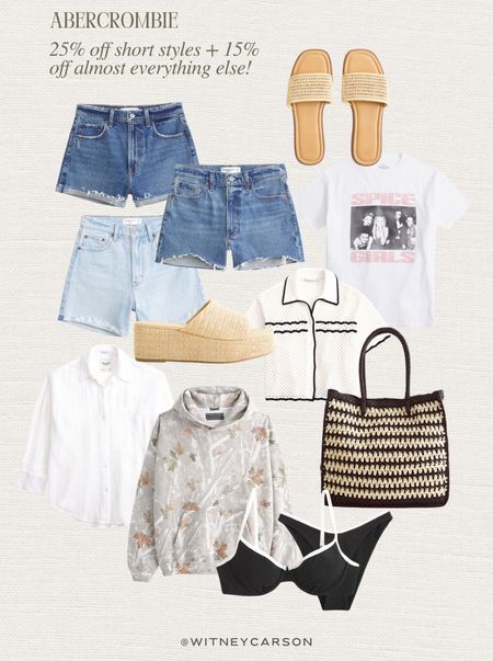 Abercrombie’s sale is happening NOW! 25% off all short styles + 15% off almost everything else. Here are my favorites! 

abercrombie l abercrombie sale l jeans sale l jean shorts l bag l summer sale

#LTKSaleAlert