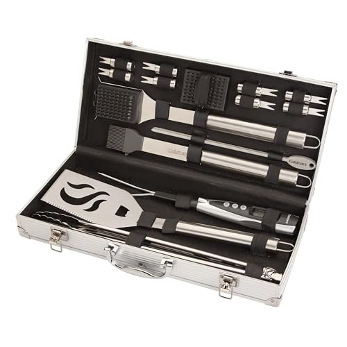 Cuisinart CGS-5020 BBQ Tool Aluminum Carrying Case, Deluxe Grill Set, 20-Piece | Amazon (US)