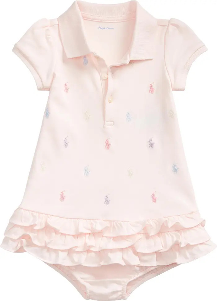 Cupcake Embroidered Polo Dress & Bloomers Set | Nordstrom