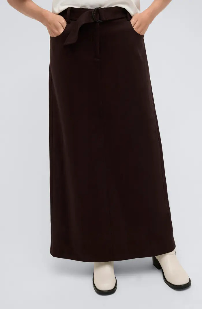 Kenneth Cole Belted Maxi Skirt | Nordstrom | Nordstrom