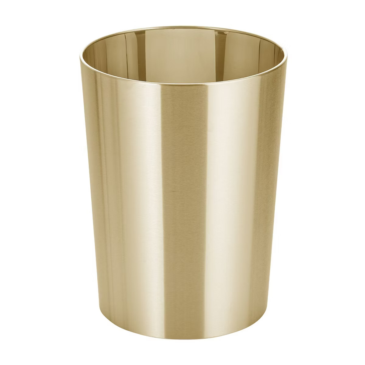 mDesign Small Steel Round Trash Wastebasket Garbage Bin | Target