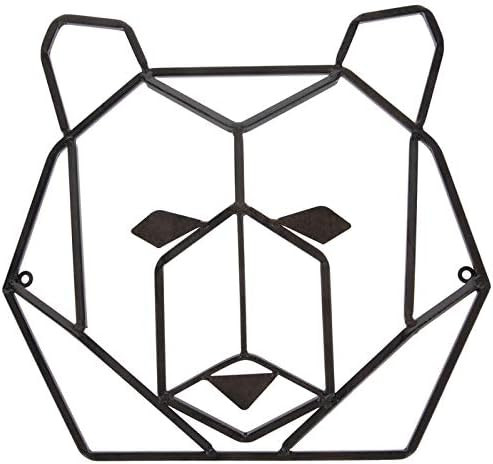 Everydecor Rust Geometric Bear Head Metal Wall Decor | Amazon (US)