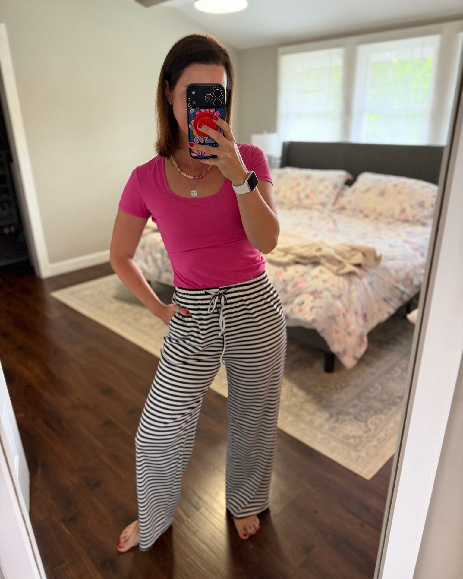 These pants are so comfortable and the top is a staple in my closet! I have it in so many colors! 

Amazon / pants / striped pants / basic top

#LTKootd