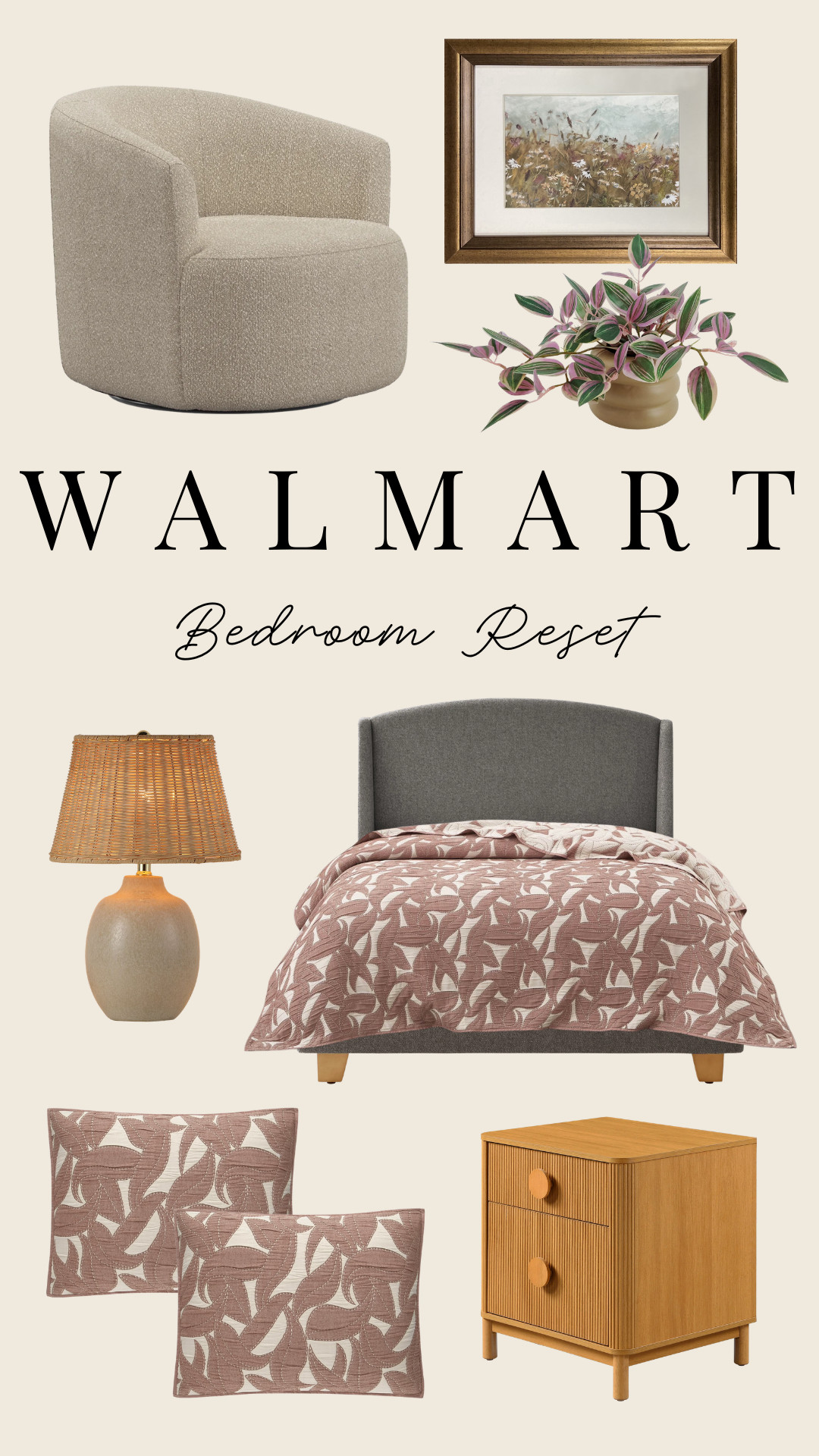 Walmart Bedroom Reset! 

furniture, home decor, interior design #Walmart 

 #LTKHome #LTKSaleAlert